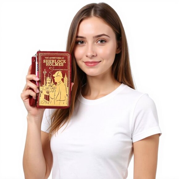 Sherlock Holmes Book Wallet - Wristlet - Book Lover Gifts - Picture 2 of 8